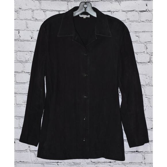Barney's New York Black Suede Jacket Size M - Picture 1 of 6